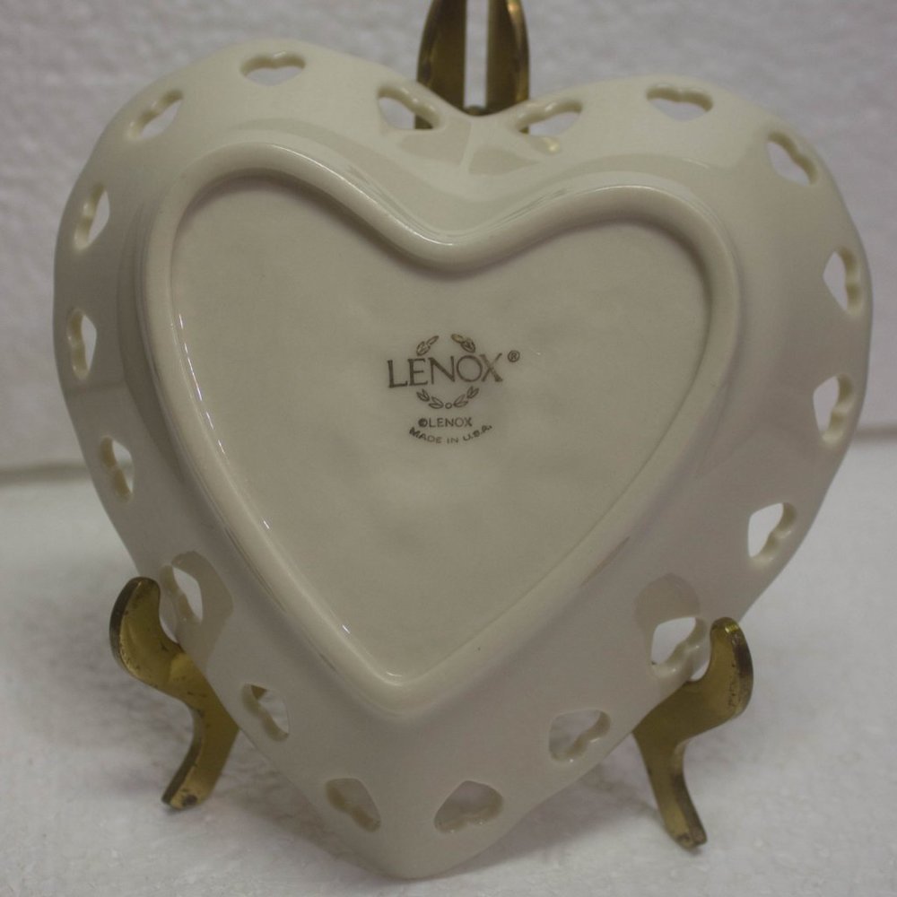 Lenox Heart Shaped Trinket Dish - Picture 3 of 4